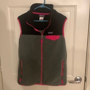 Women’s L Patagonia Snap-T Fleece zip up Synchilla Vest
